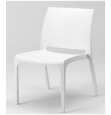 Sedia PARIS colore bianco - plastica